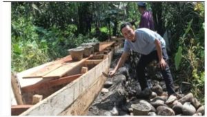 Desa Aurgading Gelar Pembangunan Saluran Air Limbah dengan Dana Desa Tahap Satu. (Poto: Fir/fir)